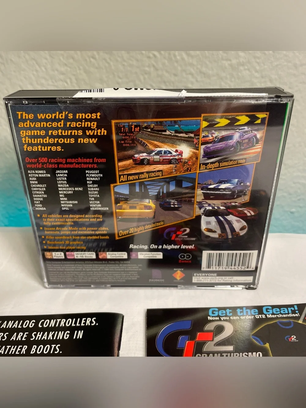 Gran Turismo 2 Greatest Hits (PS1 Sony 1999) Complete W/Manual & Tested Works